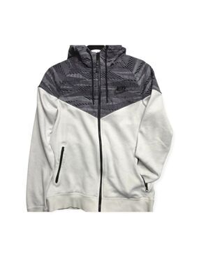 Nike Tech Monochrome Geometric Full-Zip Windrunner Hoodie Small